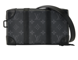 Soft Trunk Wallet, Canvas, Monogram Eclipse, NFC, DB/B, 2*
